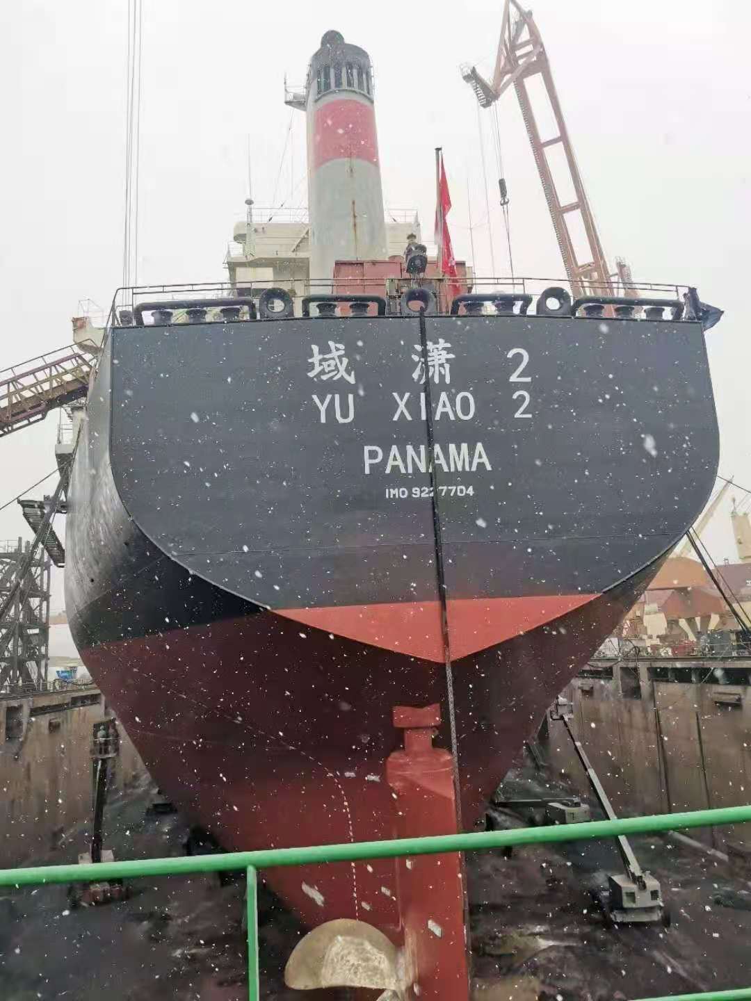 域?yàn)t集團(tuán)遠(yuǎn)洋輪&ldquo;域?yàn)t2號&rdquo;交船