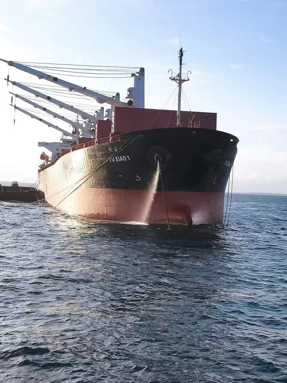 2022年最后一批鋯鈦礦裝載完畢啟程回國！